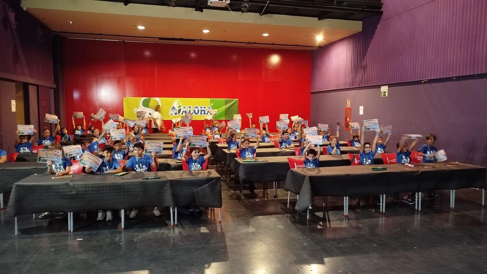 Los jóvenes participantes.