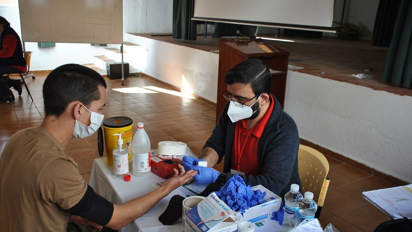 Campaña de donación de sangre en Camposoto.