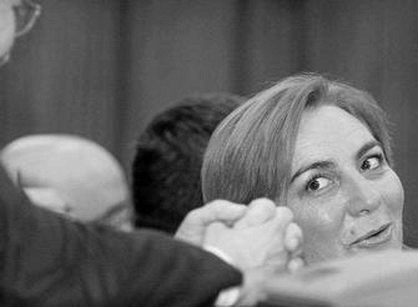 La diputada popular y ex alcaldesa de Cártama, Leonor García Agua, en un Pleno en la Diputación.