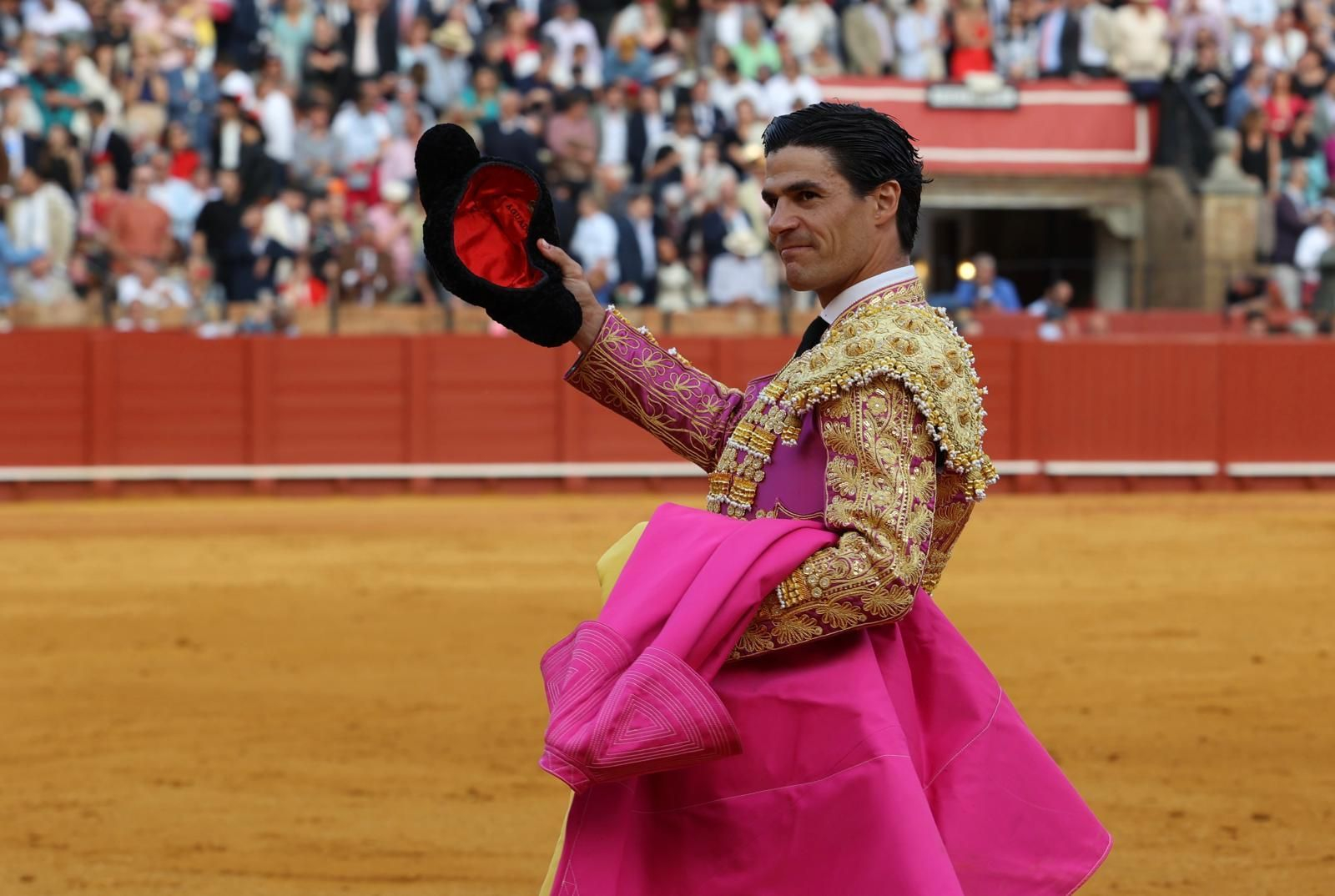 Pablo Aguado, en una tarde en la plaza de la Maestranza.