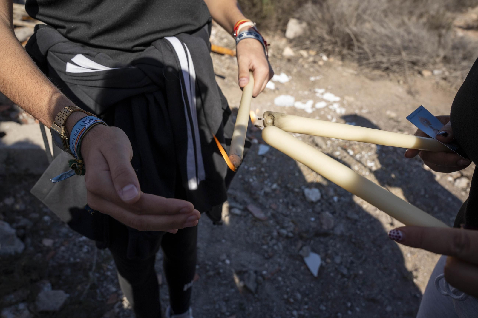 Las imágenes de la romería en Cuevas de Los Úbeda
