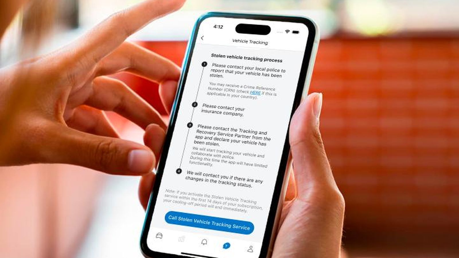 Desde la aplicación NissanConnected Servicies es posible lanzar la suscripción a este servicio de localización de los coches robados.