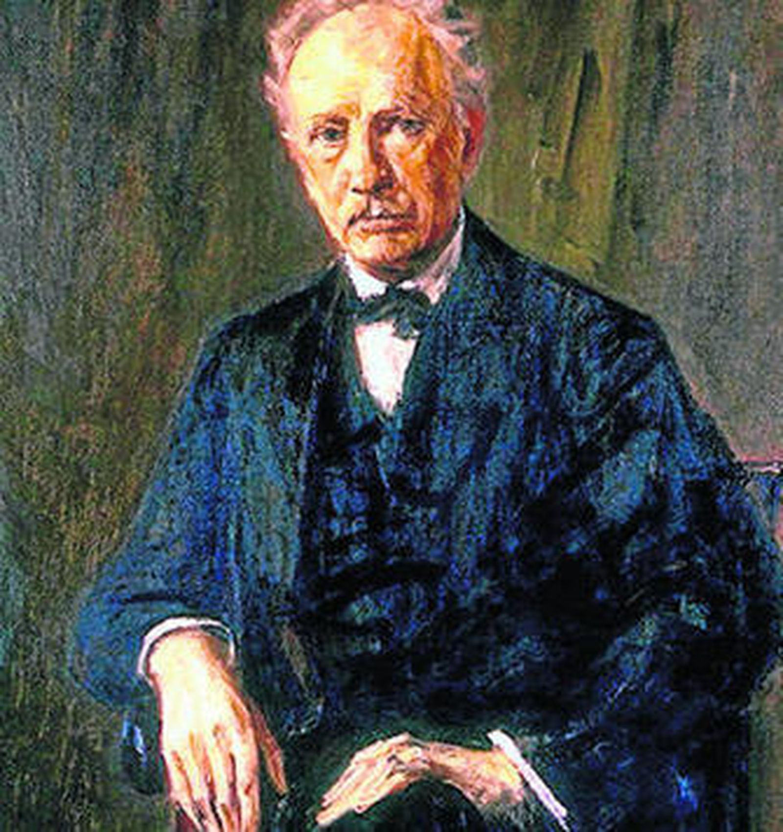 Richard Strauss retratado por Max Liebermann en 1918.