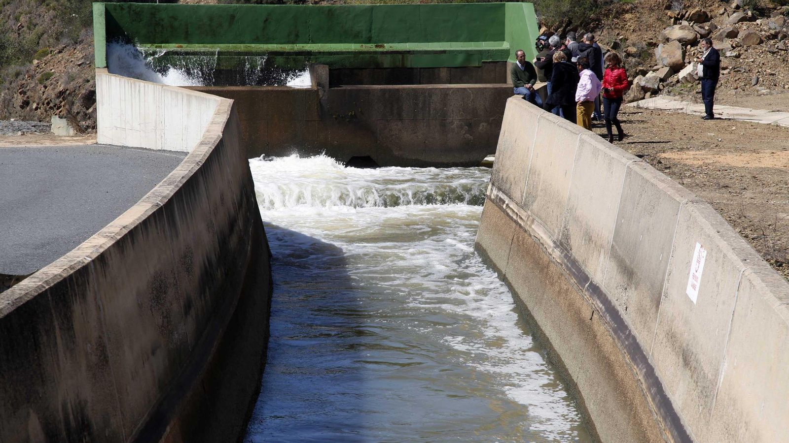Inicio del Canal del Piedras a su paso por Cartaya