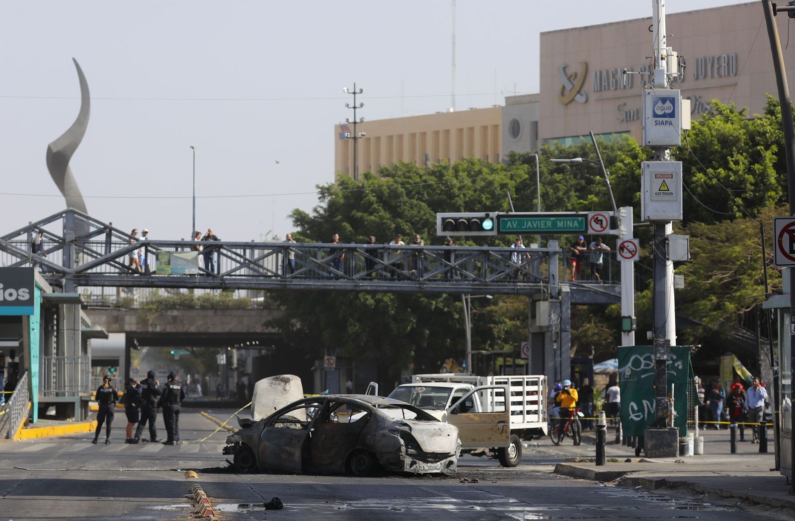 Las fotos de la ola de violencia en México tras la muerte del narco El Mencho