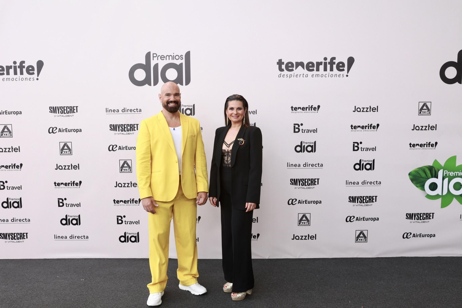 Las estrellas del 'photocall' de los Premios Dial, gala celebrada en Santa Cruz de Tenerife