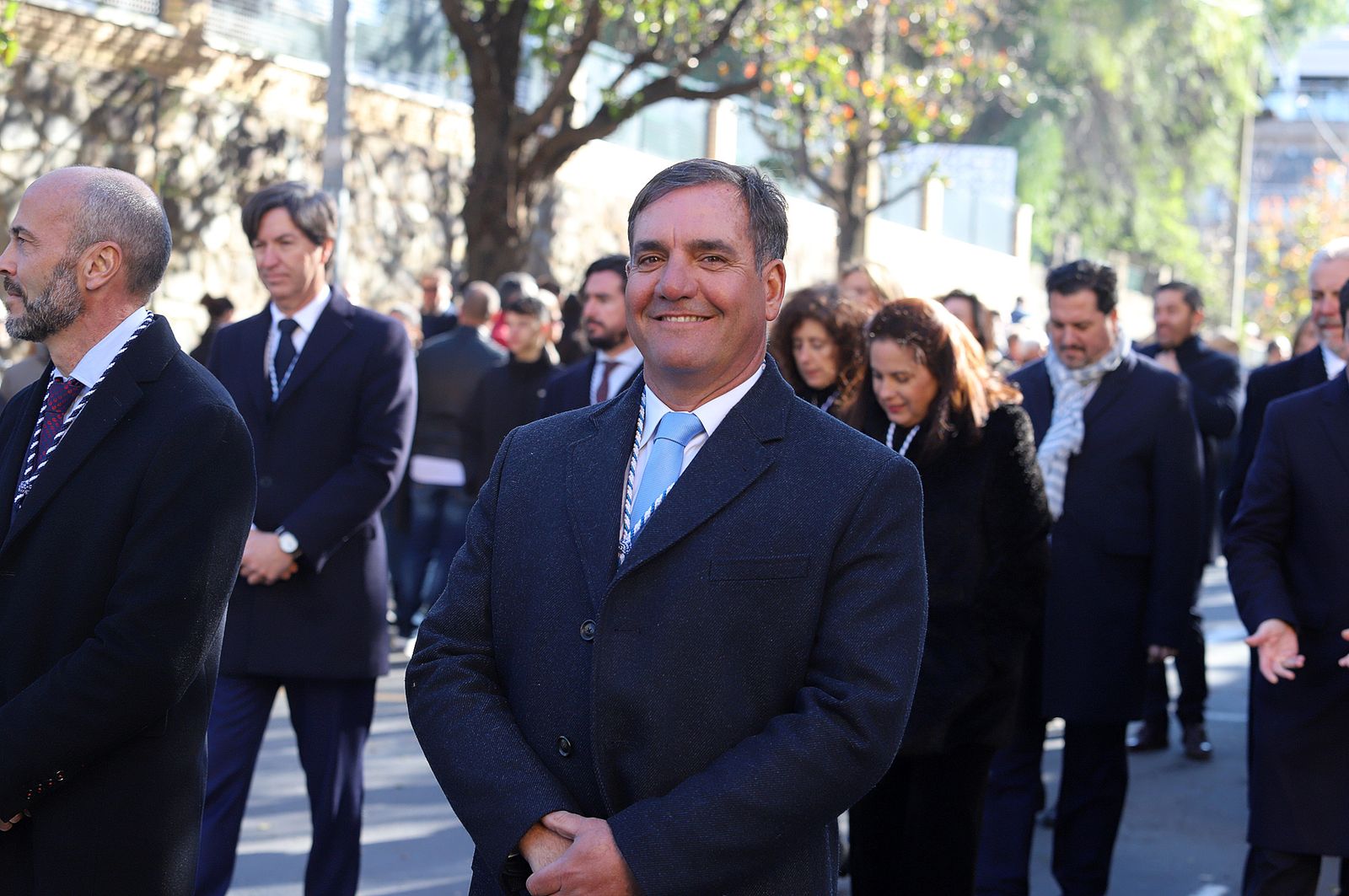 Imágenes del ambiente en la procesión de San Sebastián