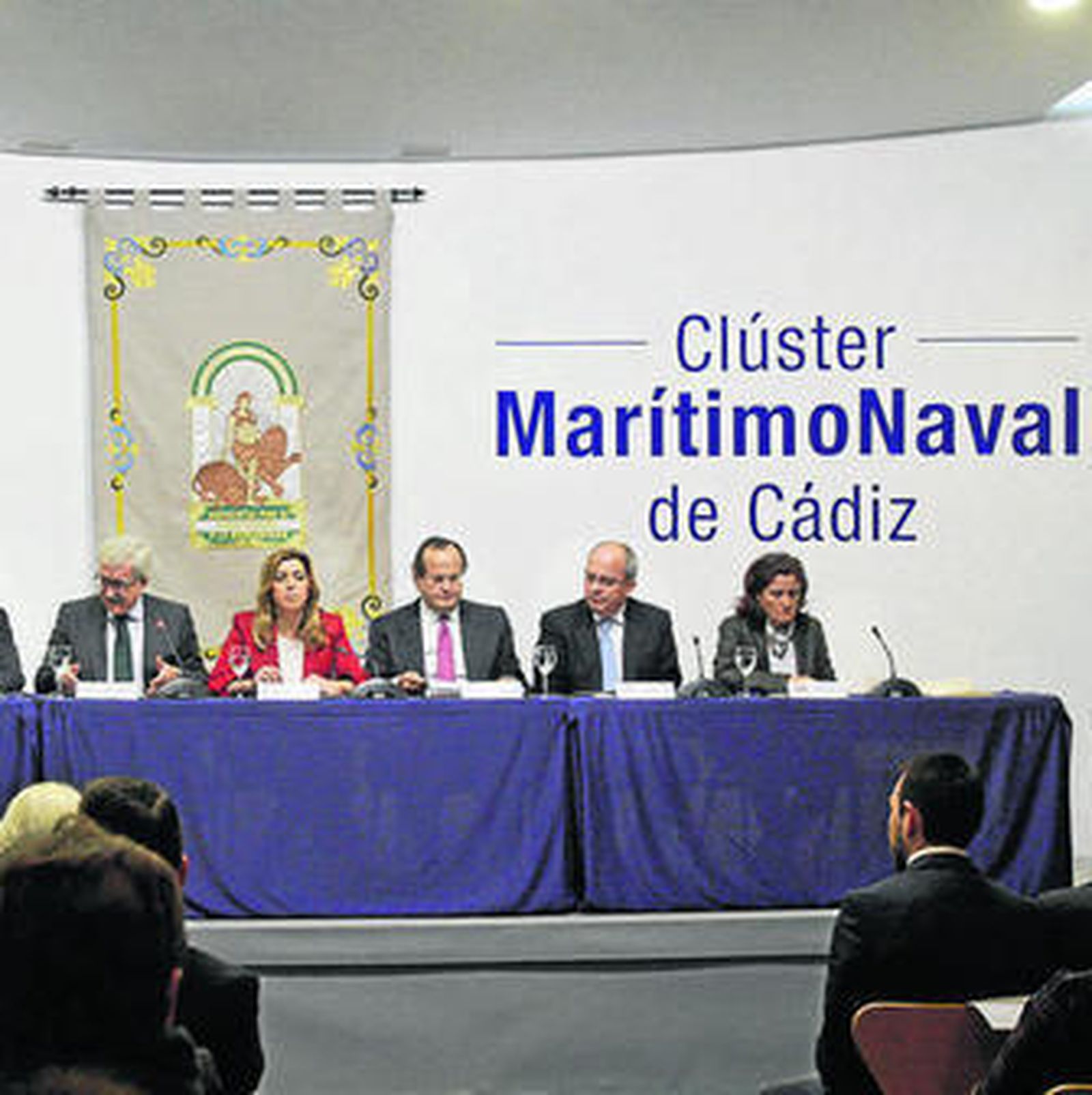 Imagen de la presentación del clúster marítimo naval de Cádiz.