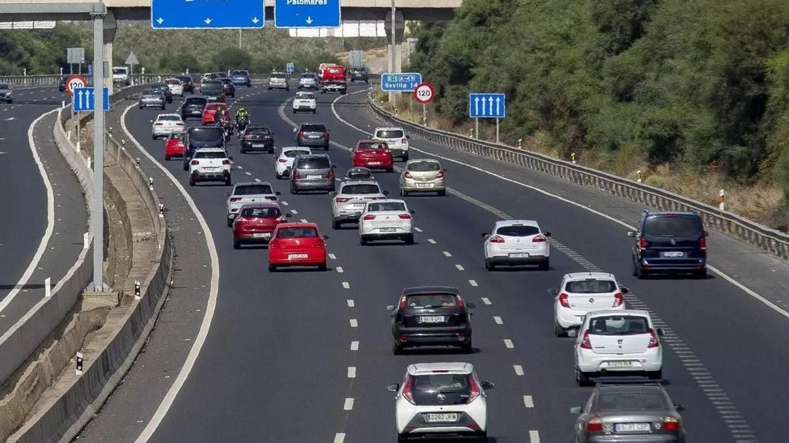 Vehículos en la A-49