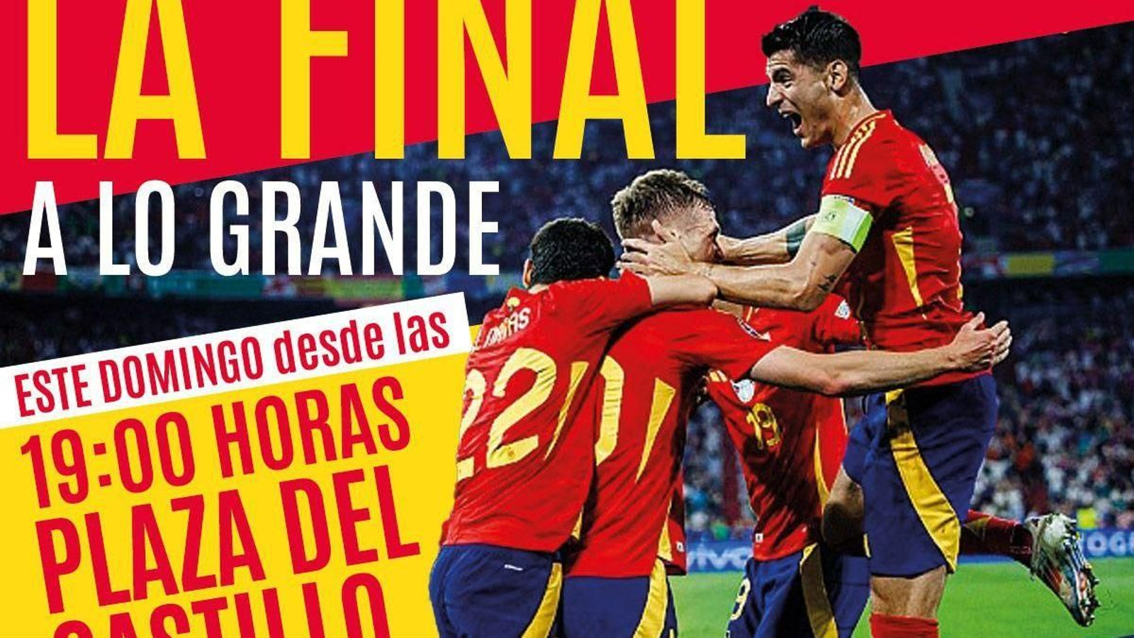 La pantalla gigante se instalará para ver la final de la selección.