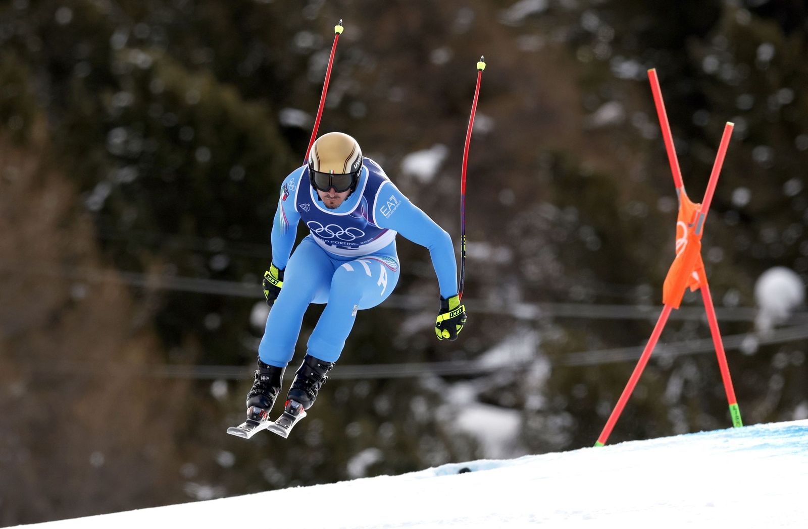 Las espectaculares fotos del descenso masculino en los Juegos Olímpicos de invierno