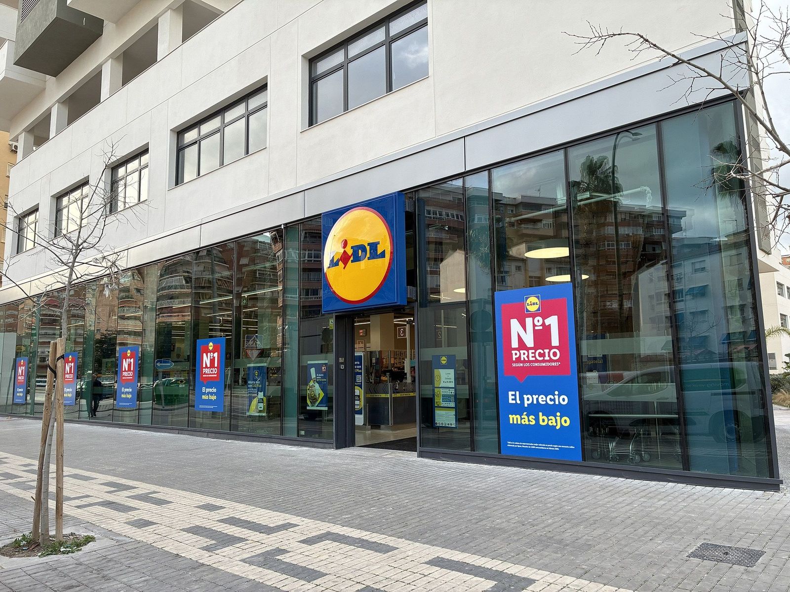 Tienda de la cadena de supermercados Lidl en Málaga