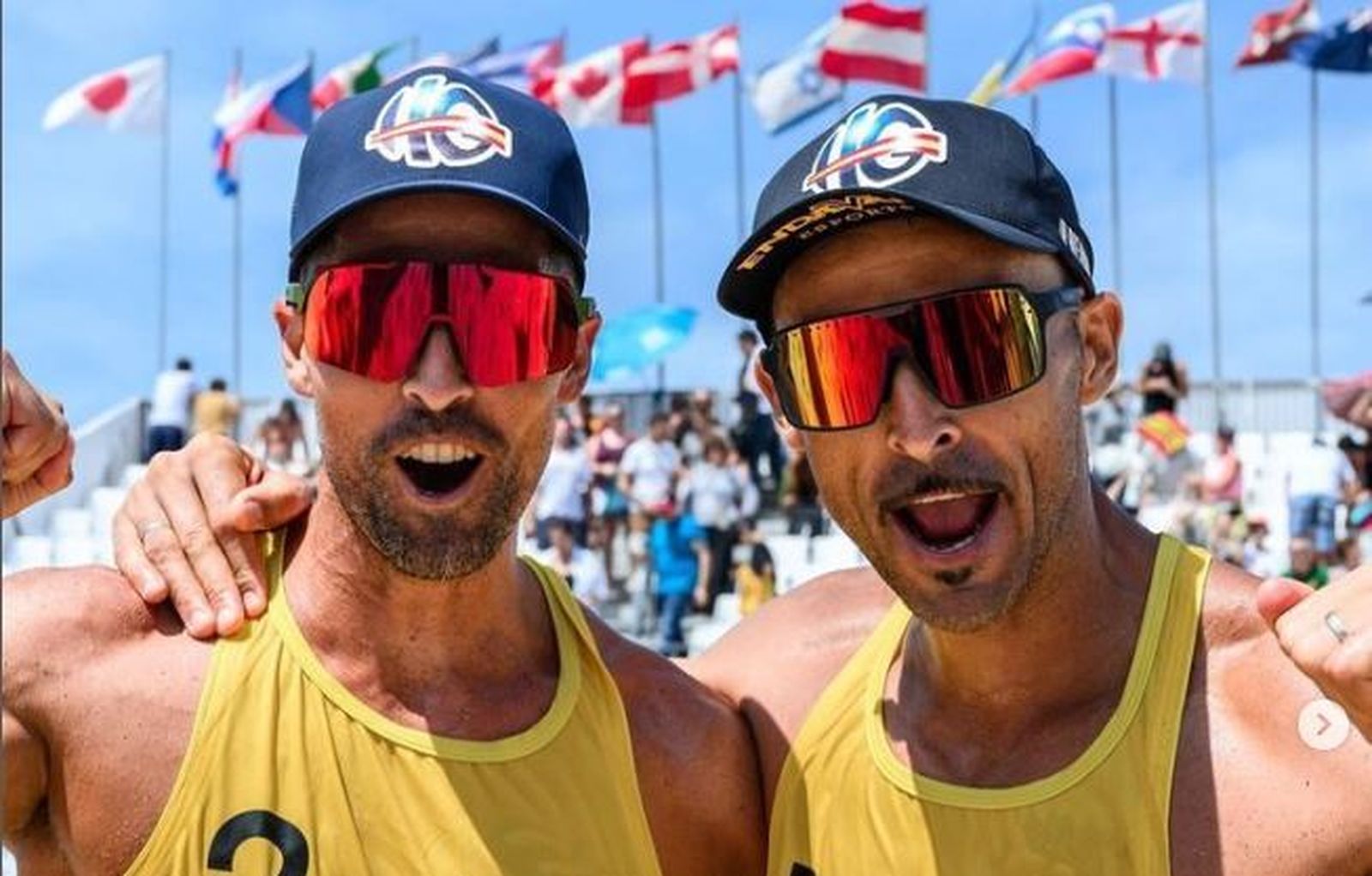 Adrián Gavira y Pablo Herrera celebran una de sus victorias
