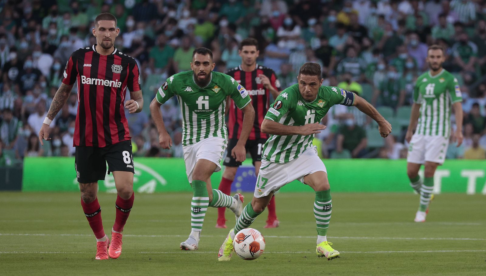 Las imágenes del Betis contra el Bayern Leverkusen