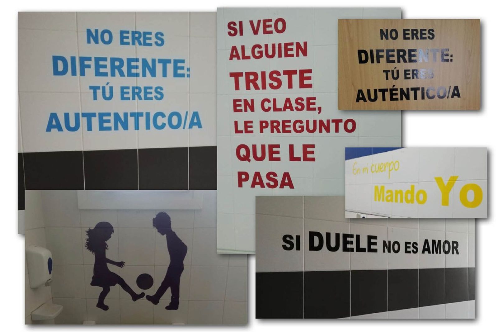 Mesajes en el centros educativos de Trebujena.