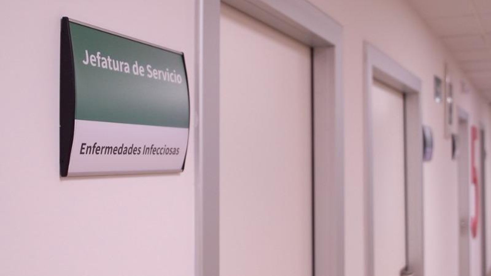 La planta de Enfermedades Infecciosas en el hospital.