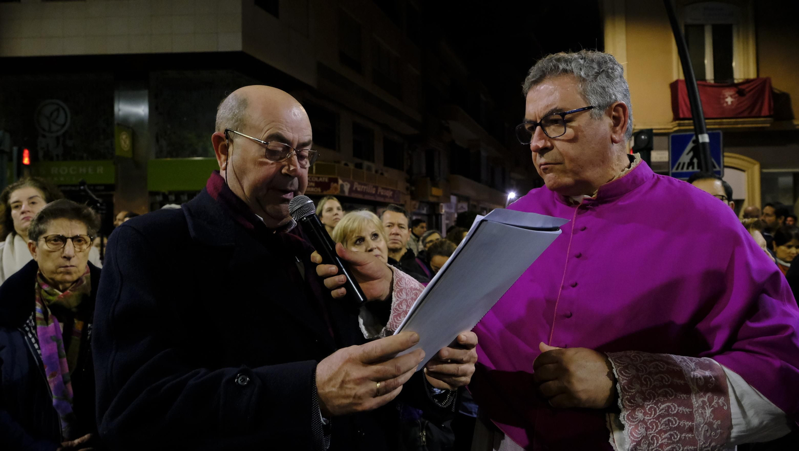 Las imágenes del Vía Crucis del Cristo de la Escucha