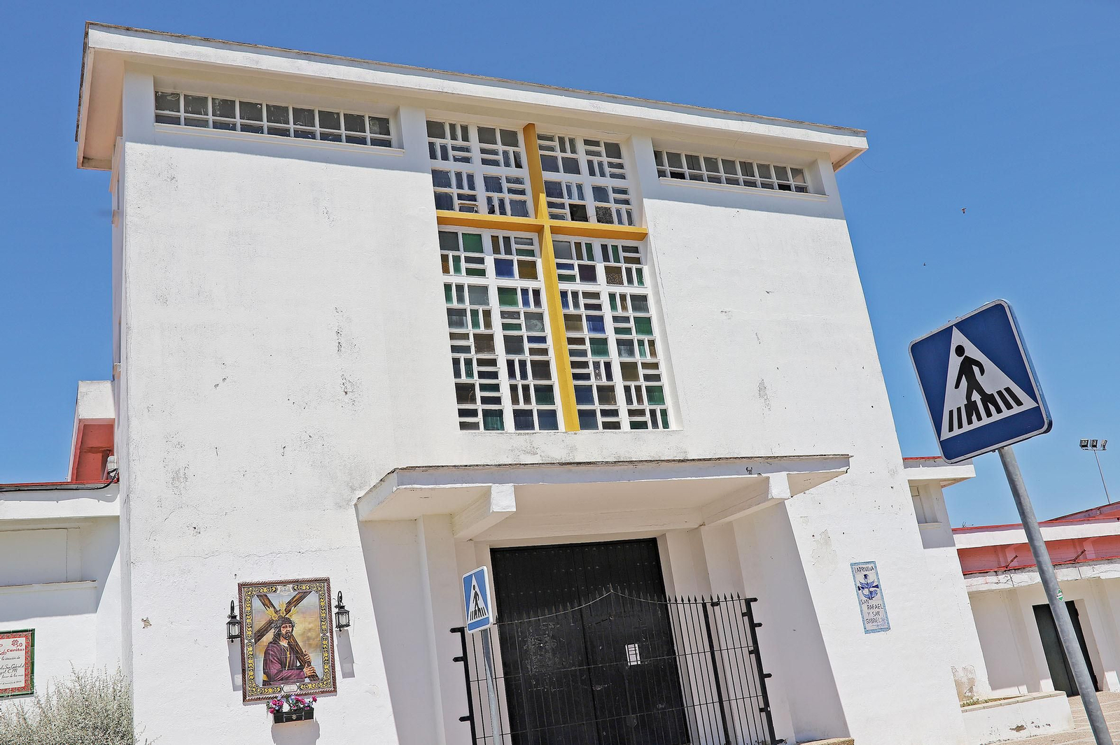 Imagen de la parroquia de San  Rafael  en el barrio de Federico Mayo.