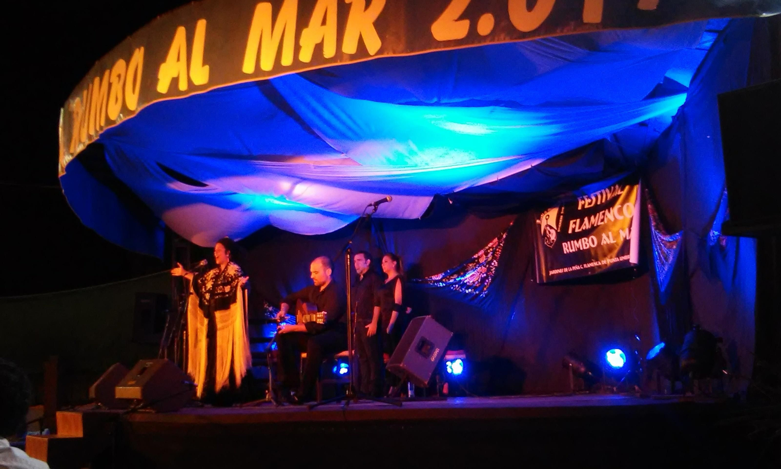 Melchora Ortega en un momento de su actuación.