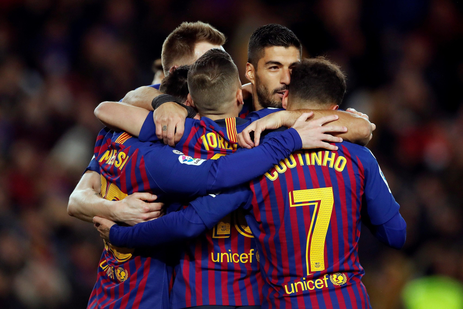 El Barcelona-Eibar, en imágenes