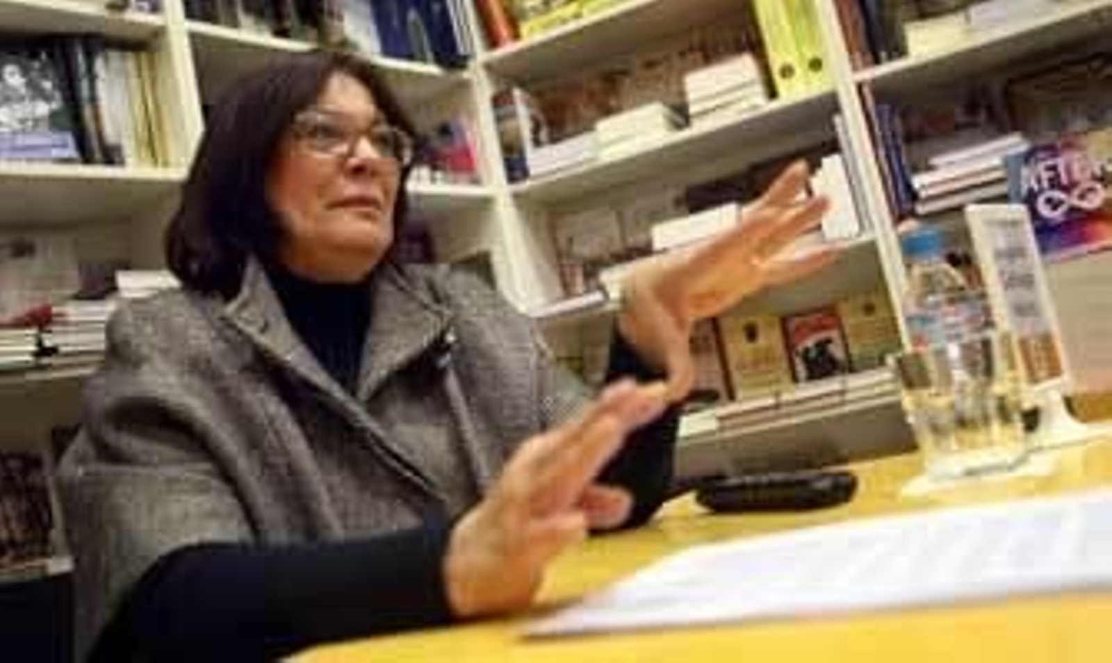 Ángela Gallego Mora, ayer en la librería QiQ. /Jesús Marín