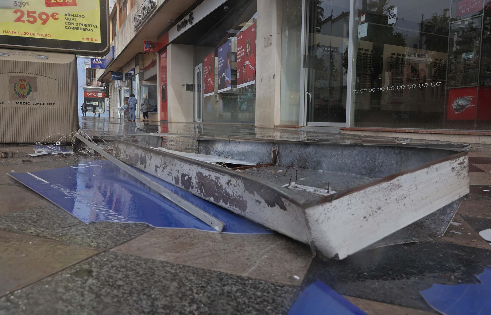 Fotos de los efectos de la borrasca Herminia en Algeciras