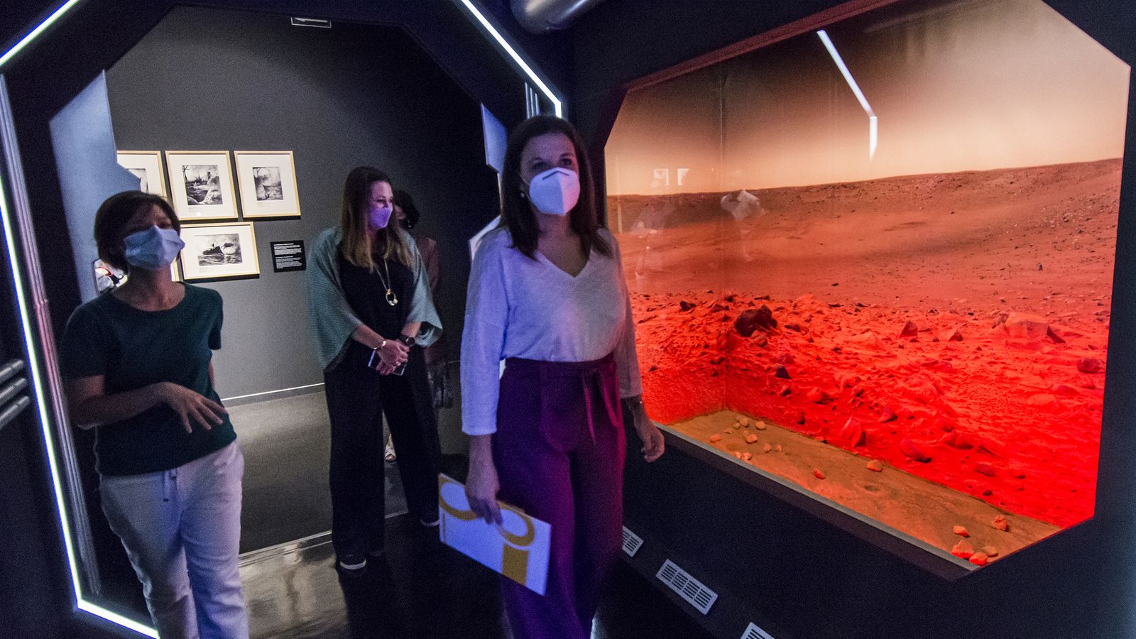 Las singularidades y curiosidades de Marte pueden conocerse en la exposición.