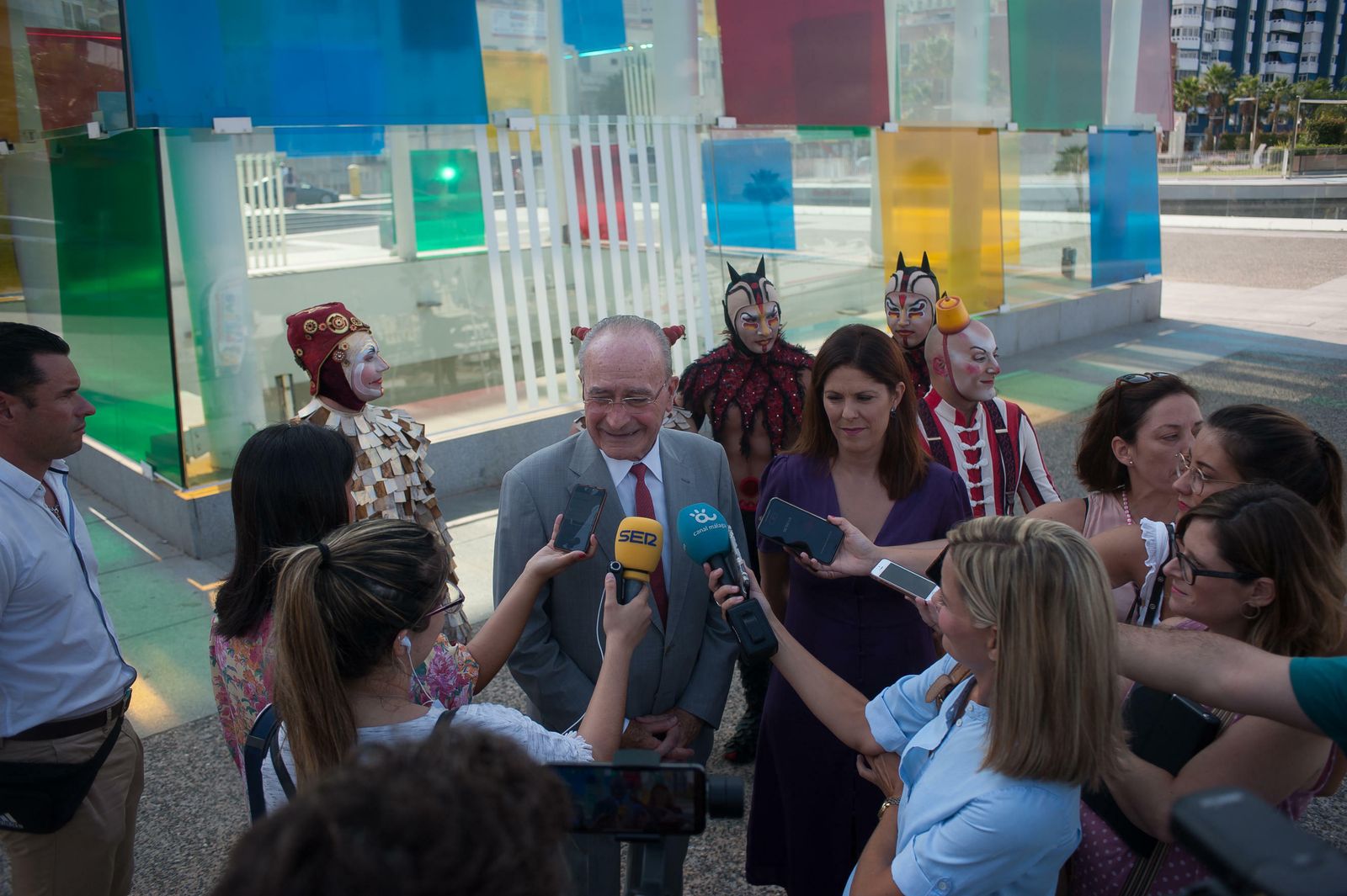 Presentación del espectáculo 'Kooza' del Circo del Sol en Málaga