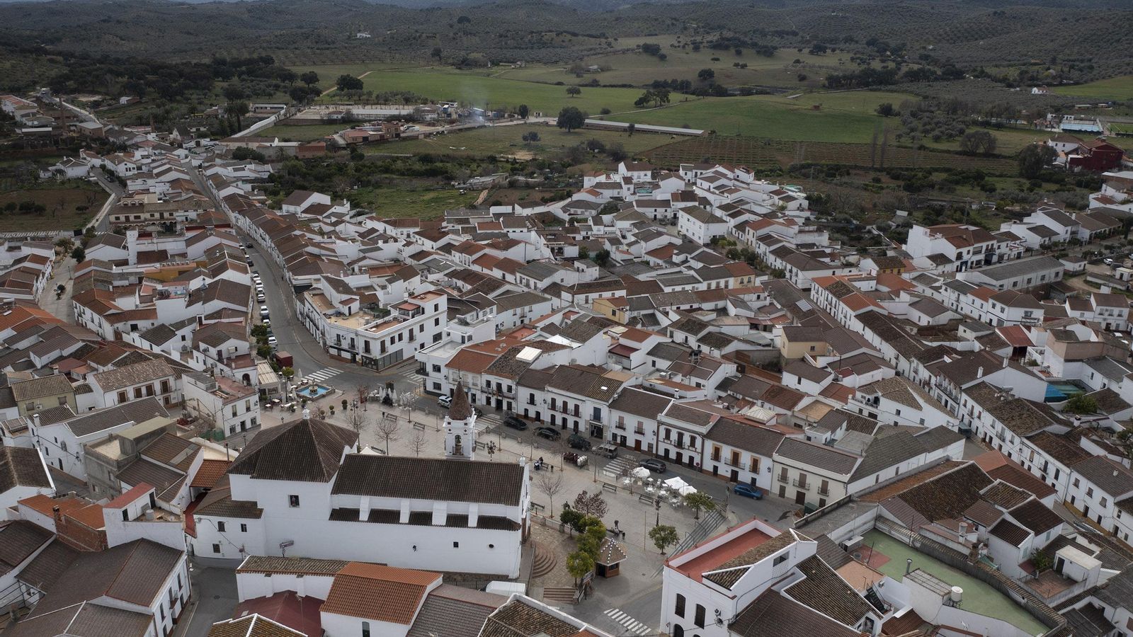 Vista aérea de Las Navas de la Concepción.
