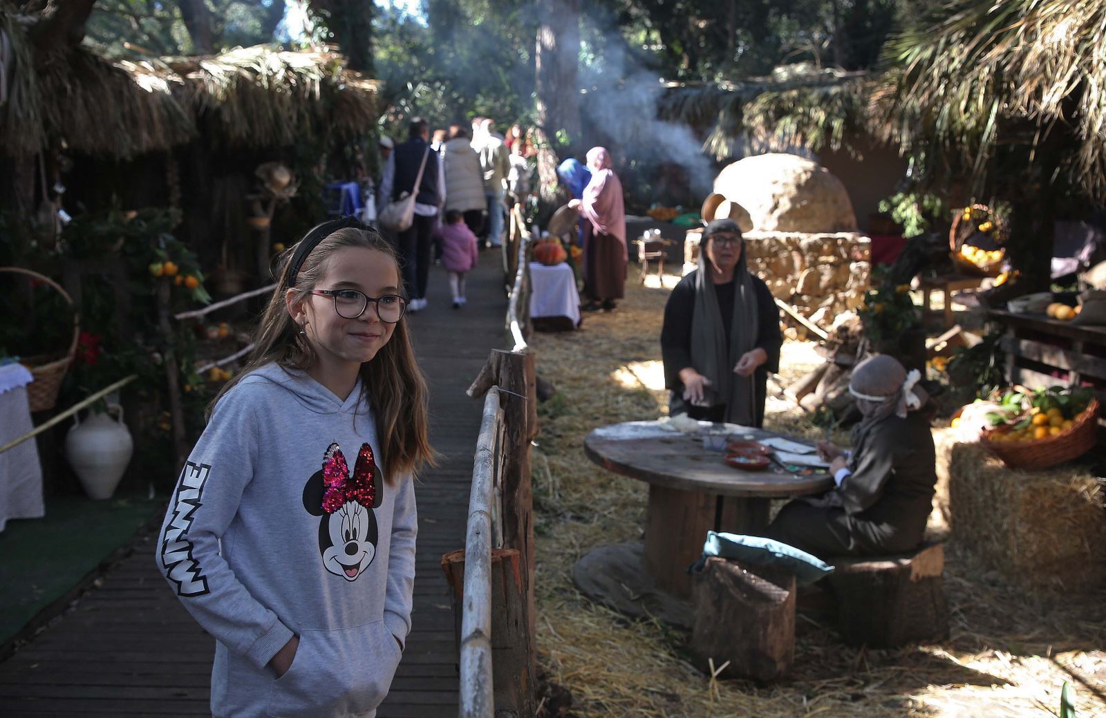 La inauguración del Belén Viviente de Pelayo, en imágenes