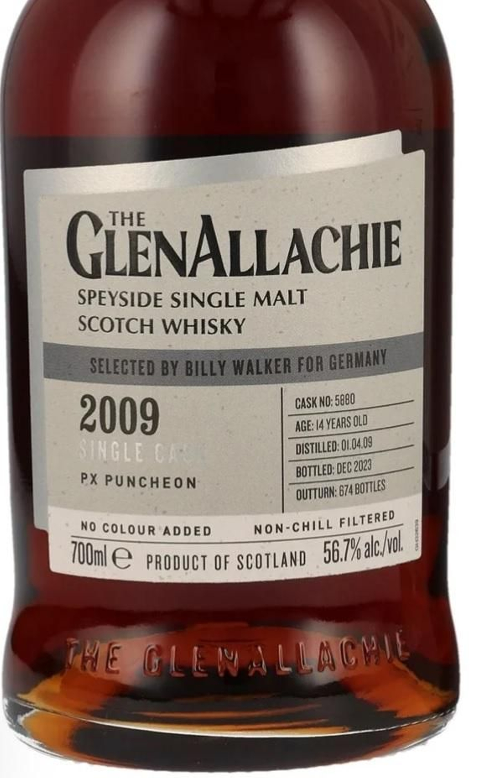 Whisky Glen Allachie envejecido en bota de PX.