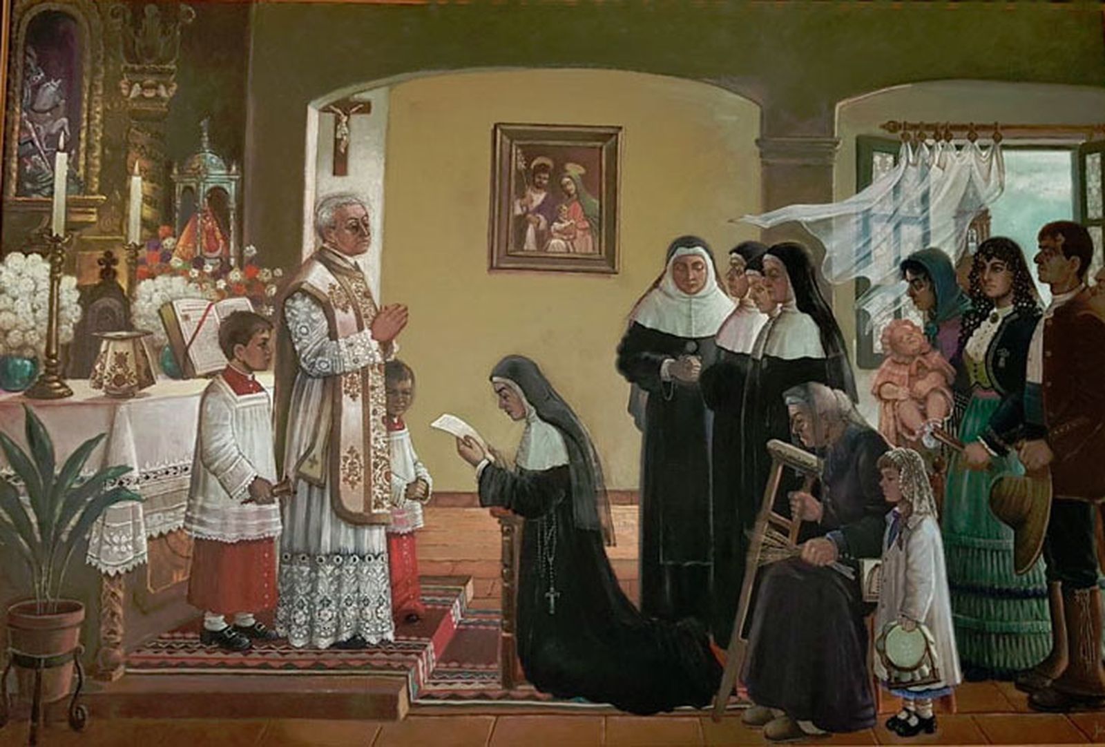 La obra del artista, Jesús Cuesta Arana, será representada este sábado en el Beaterio, Jesús, María y José.