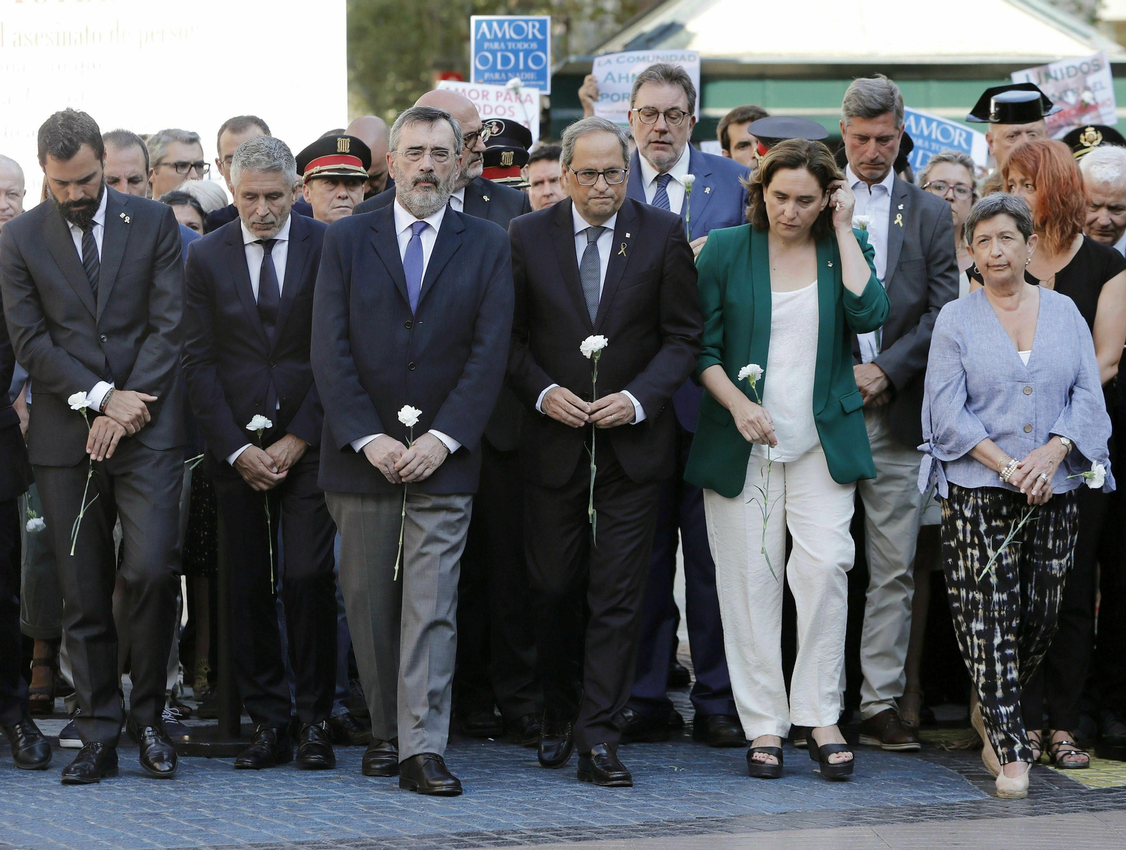 Homenaje a las víctimas de los atentados de Barcelona y Cambrils