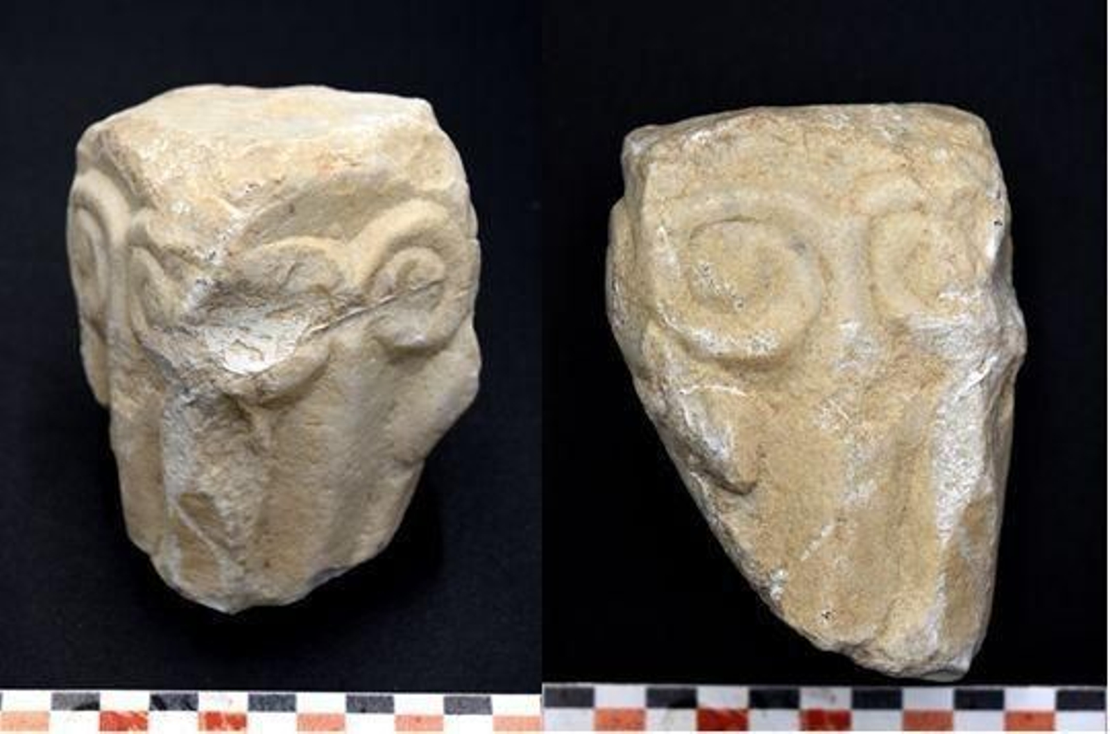 Descubren un capitel visigodo en las obras de una planta fotovoltaica en Carmona