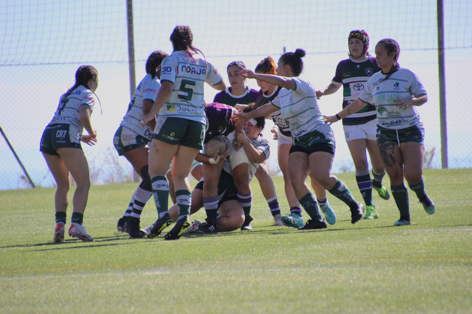 Imágenes durante un partido del equipo femenino