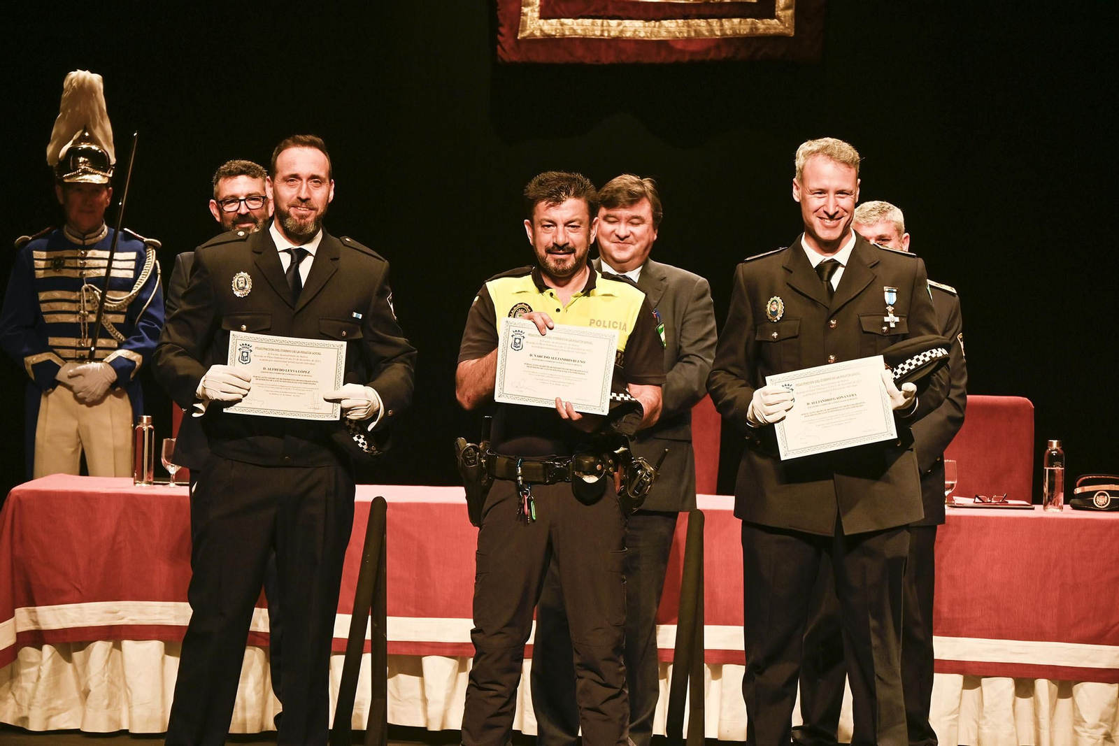 Imágenes del acto del Día de la Policía Local de Huelva