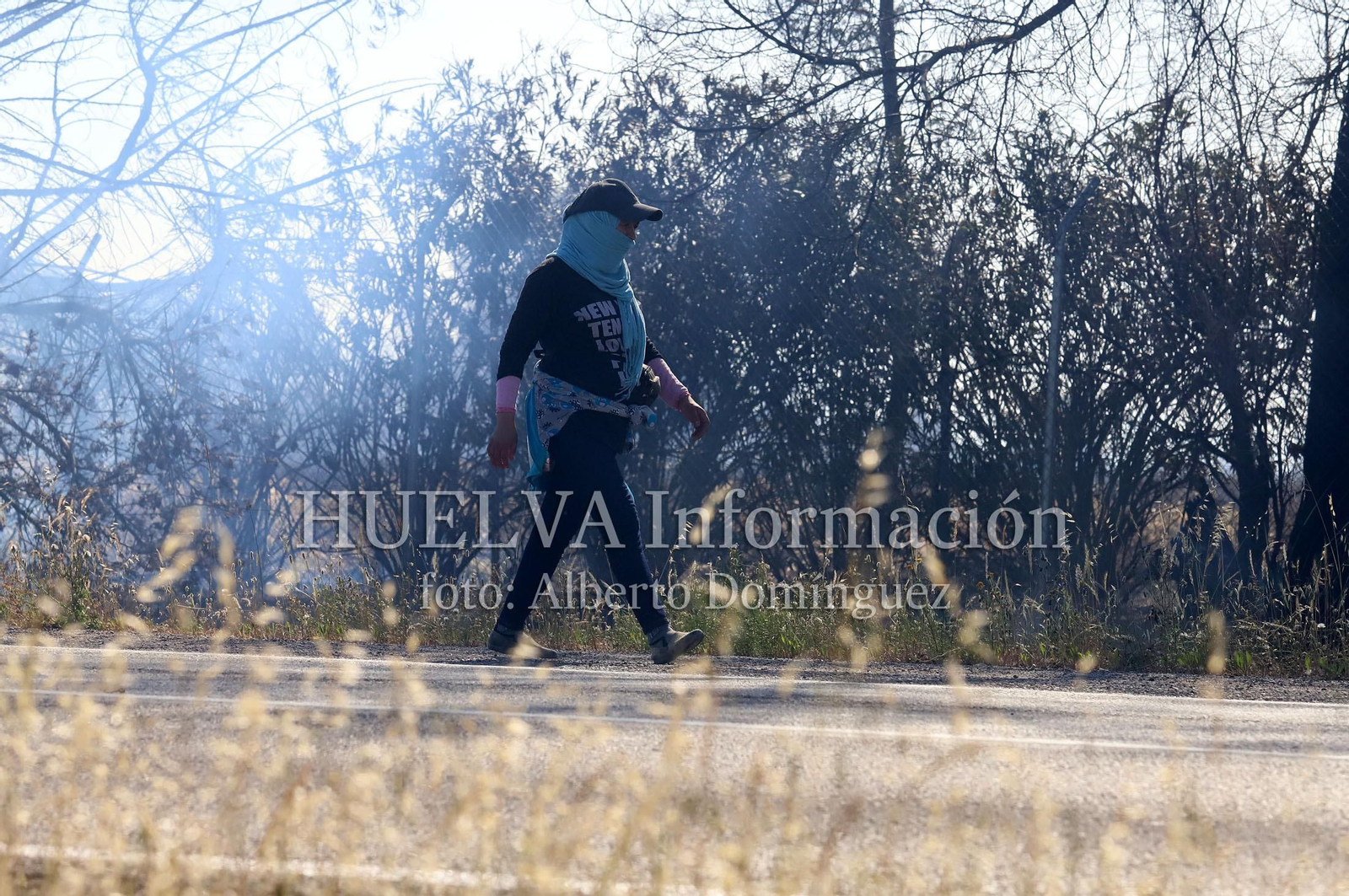 Imágenes del incendio en Doñana