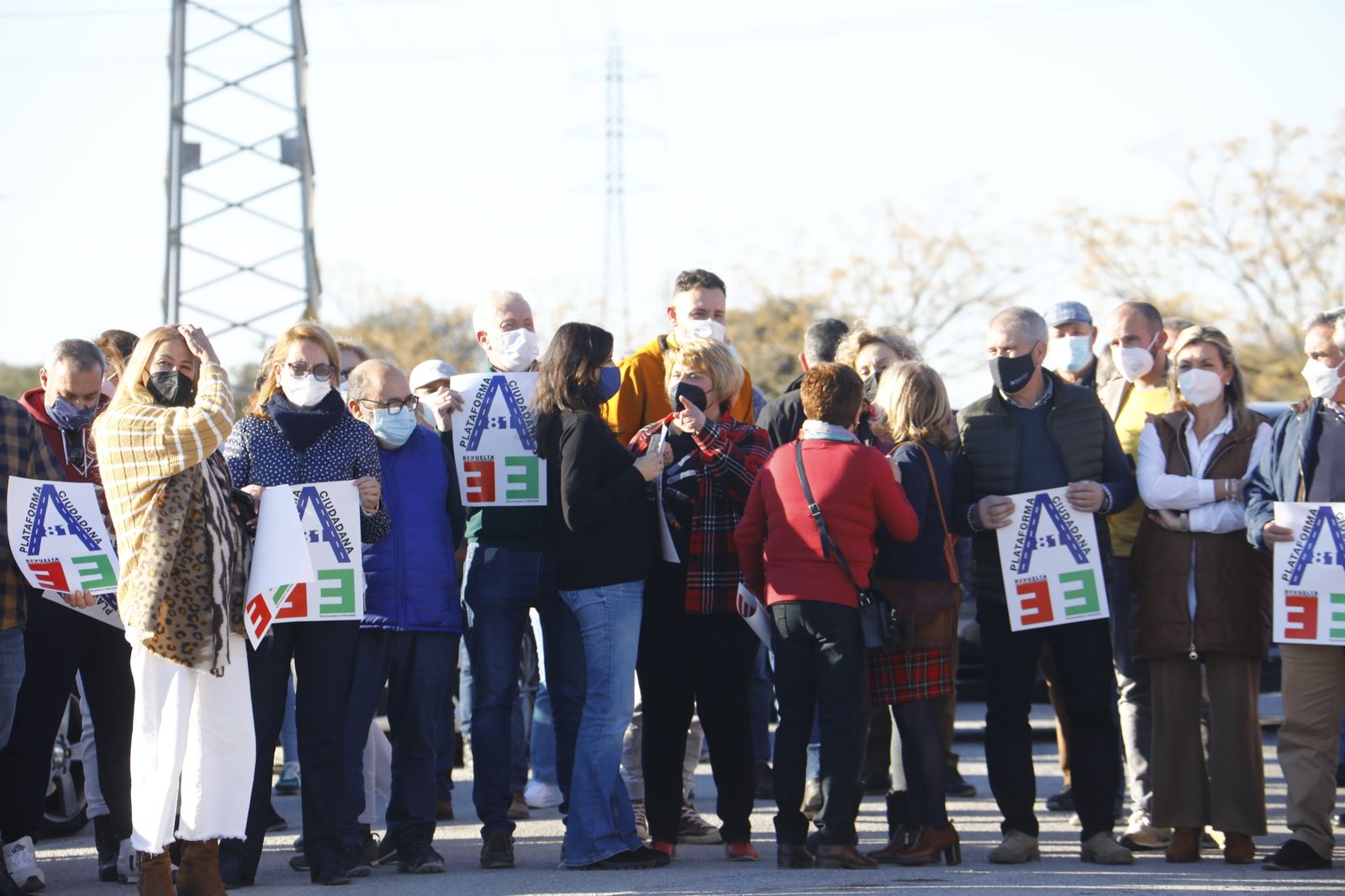 Las fotografías de la marcha lenta entre Córdoba y Badajoz para exigir la autovía A-81