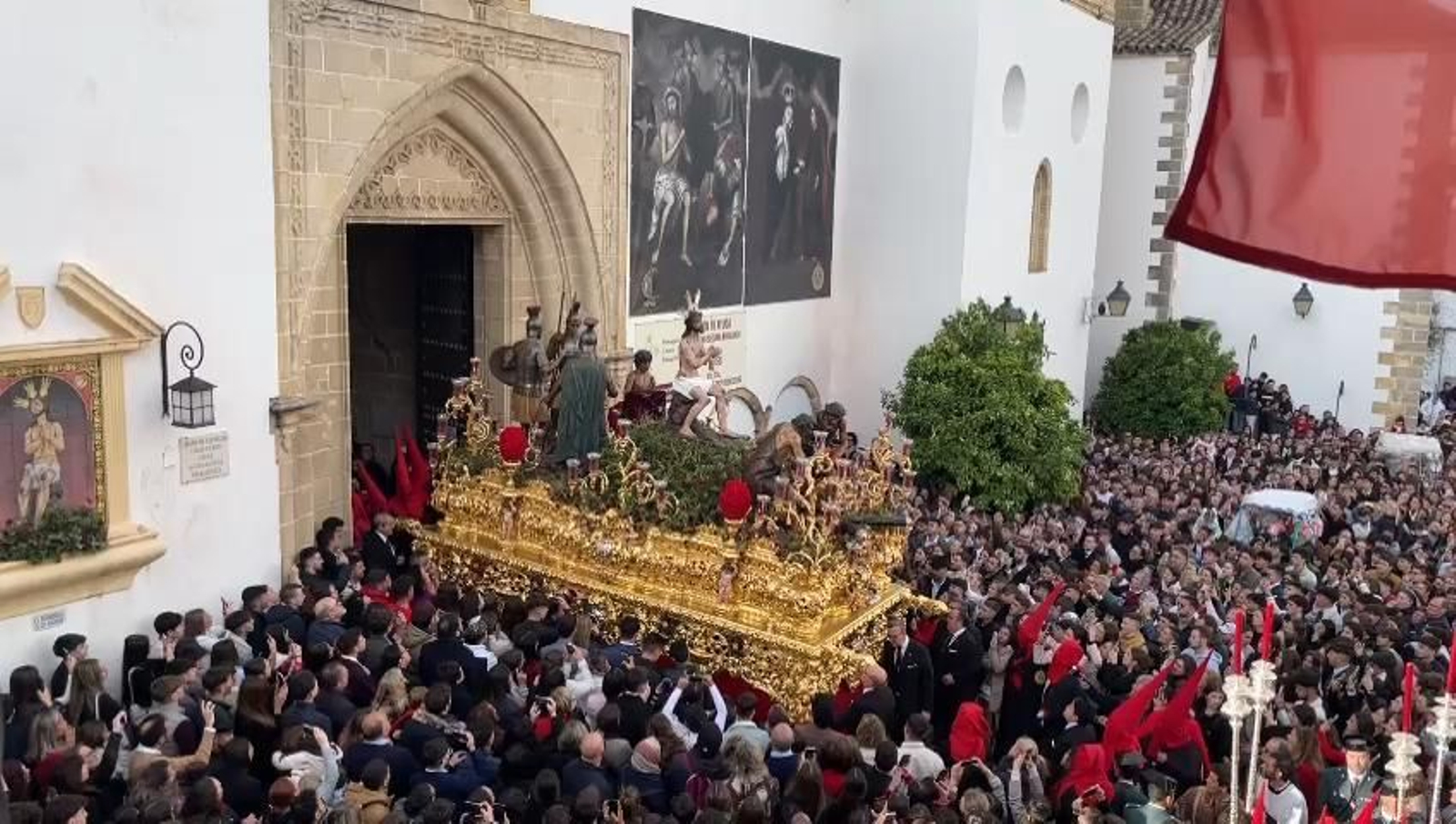 Salida de Nuestro Padre y Señor de las Penas, de la Hermandad de los Judíos de San Mateo en Jerez