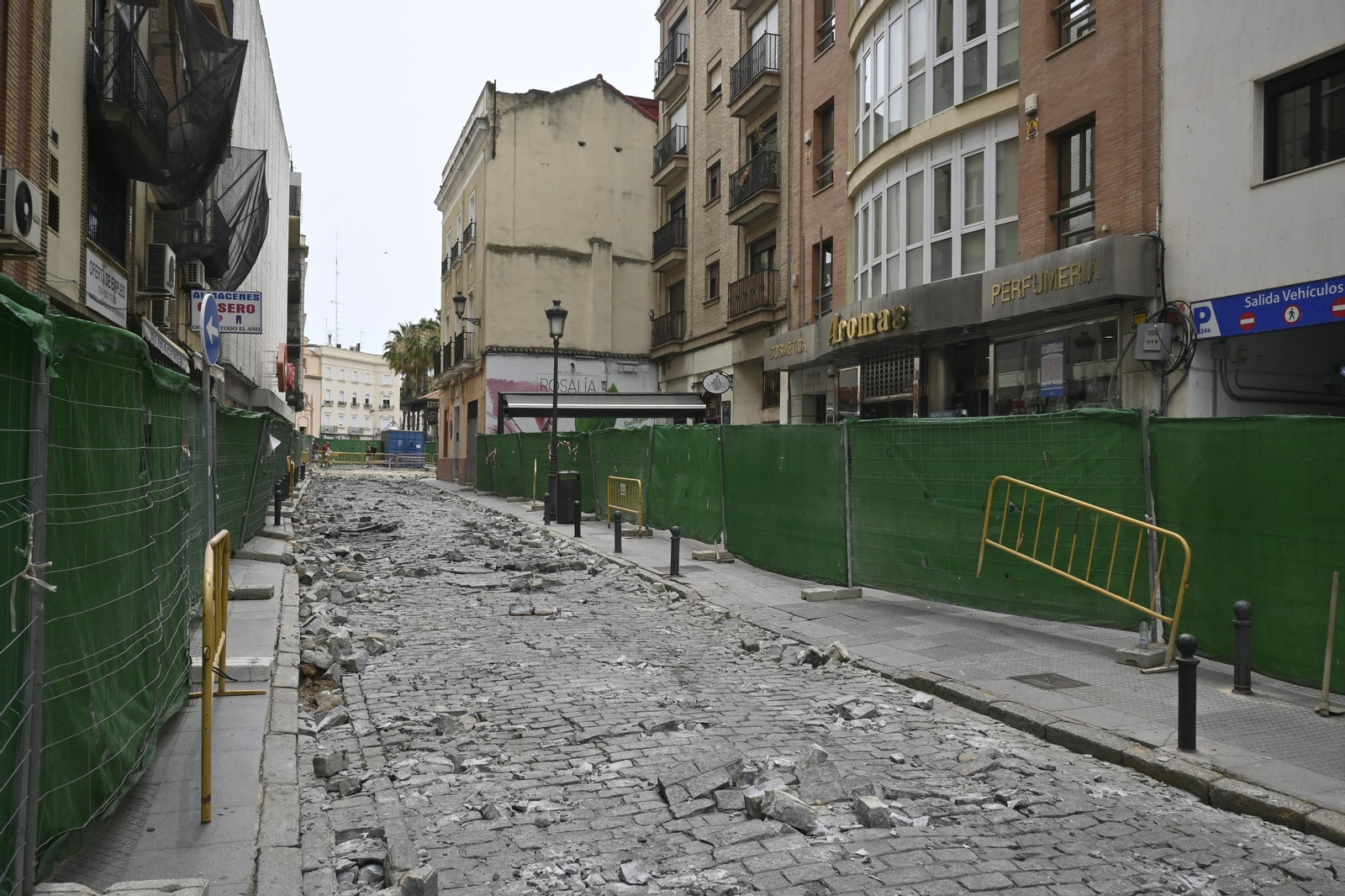 Obras en la calle Méndez Núñez, en imágenes