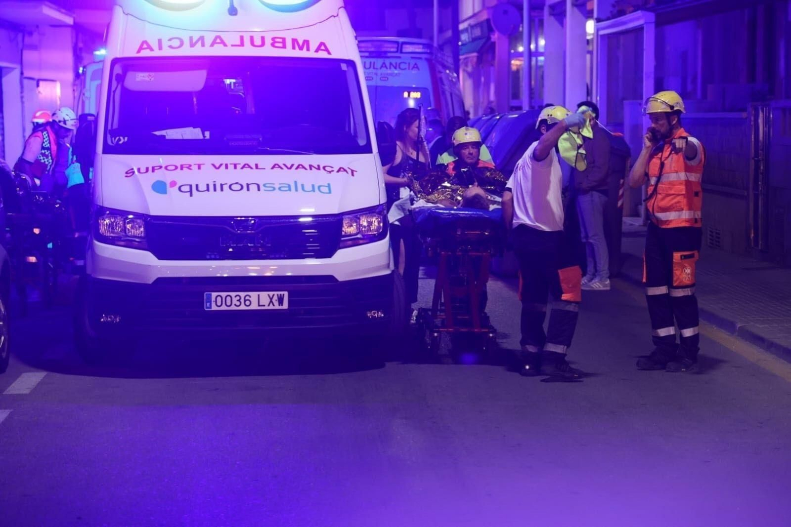 Las imágenes del derrumbe del restaurante en Palma