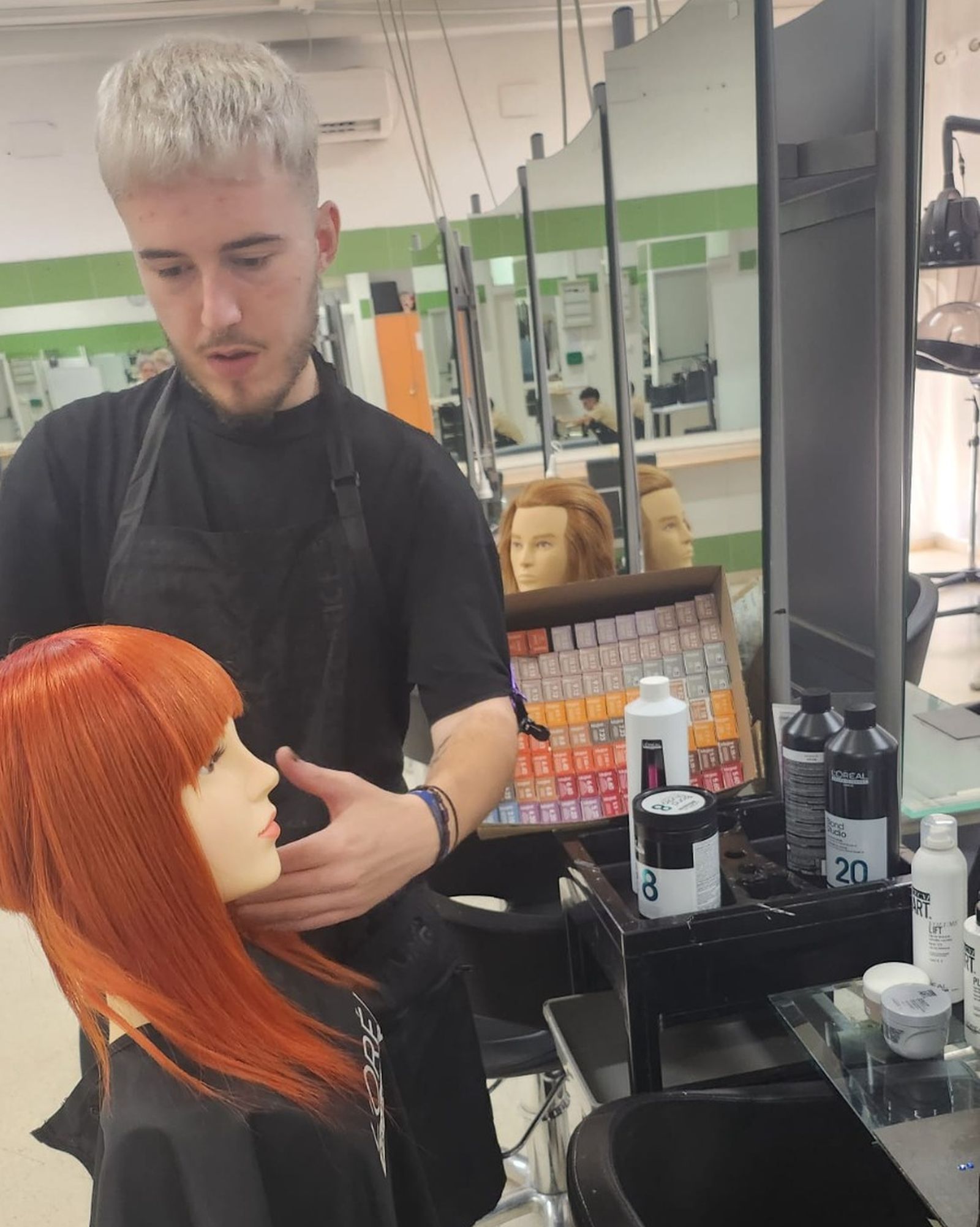 Antonio Gómez Calderón practicándo.