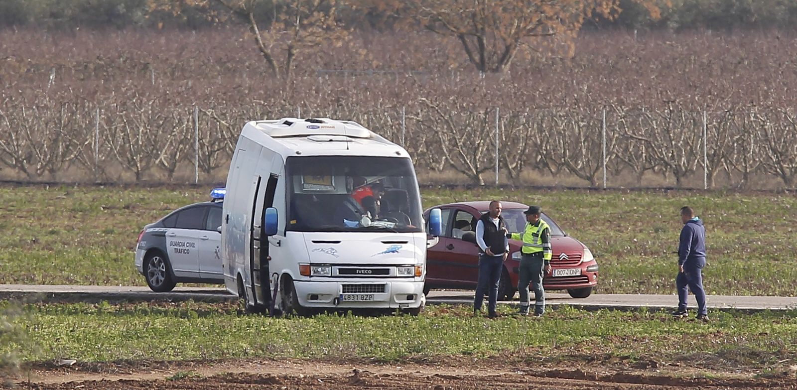 El accidente del autobús escolar, en imágenes