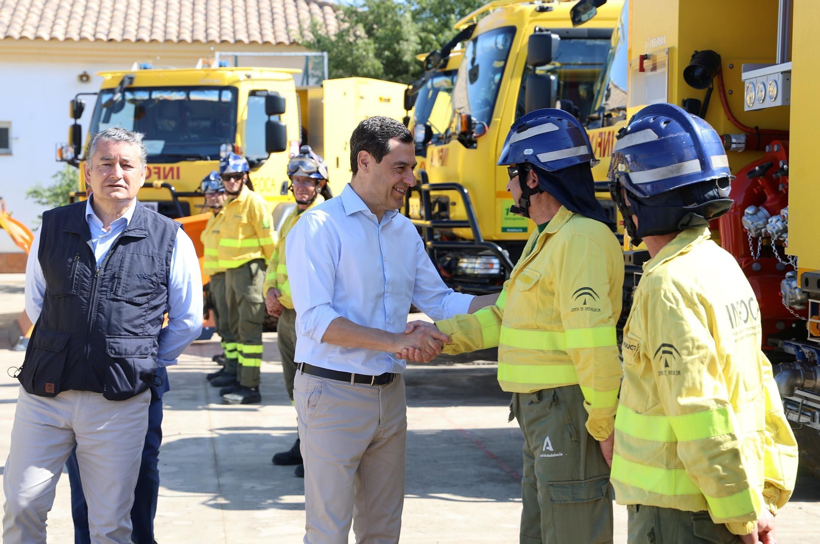 Imágenes de la presentación del Plan Infoca 2024 de prevención de incendios forestales
