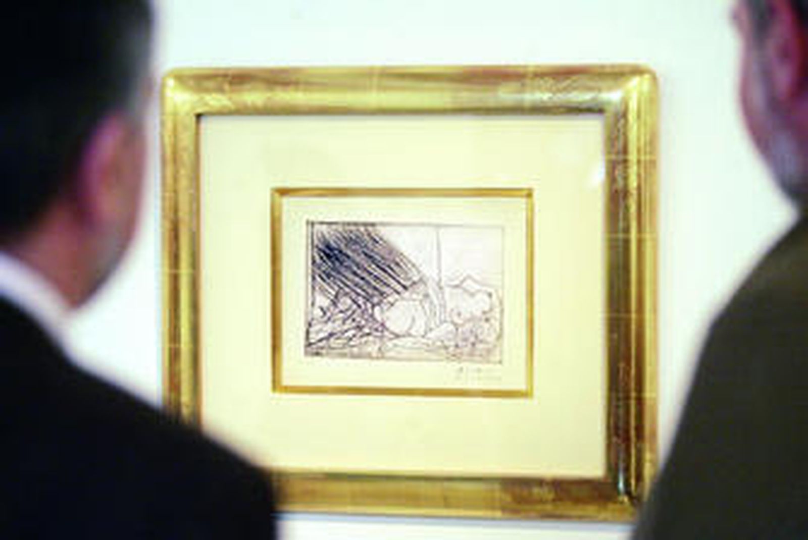 El aguafuerte de Picasso, 'Femme nue couchée', comprado por Unicaja.