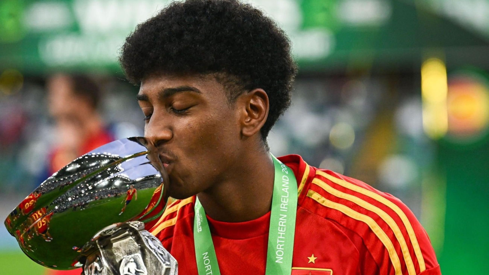 Cristian David presume del campeonato de Europa logrado en Irlanda del Norte.