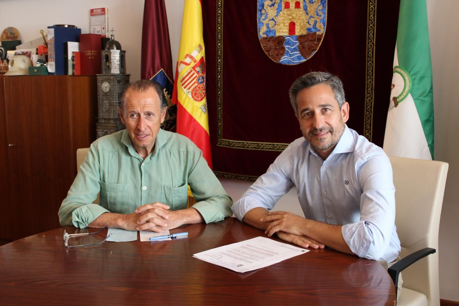José María Román y José Vera, durante la rueda de prensa.