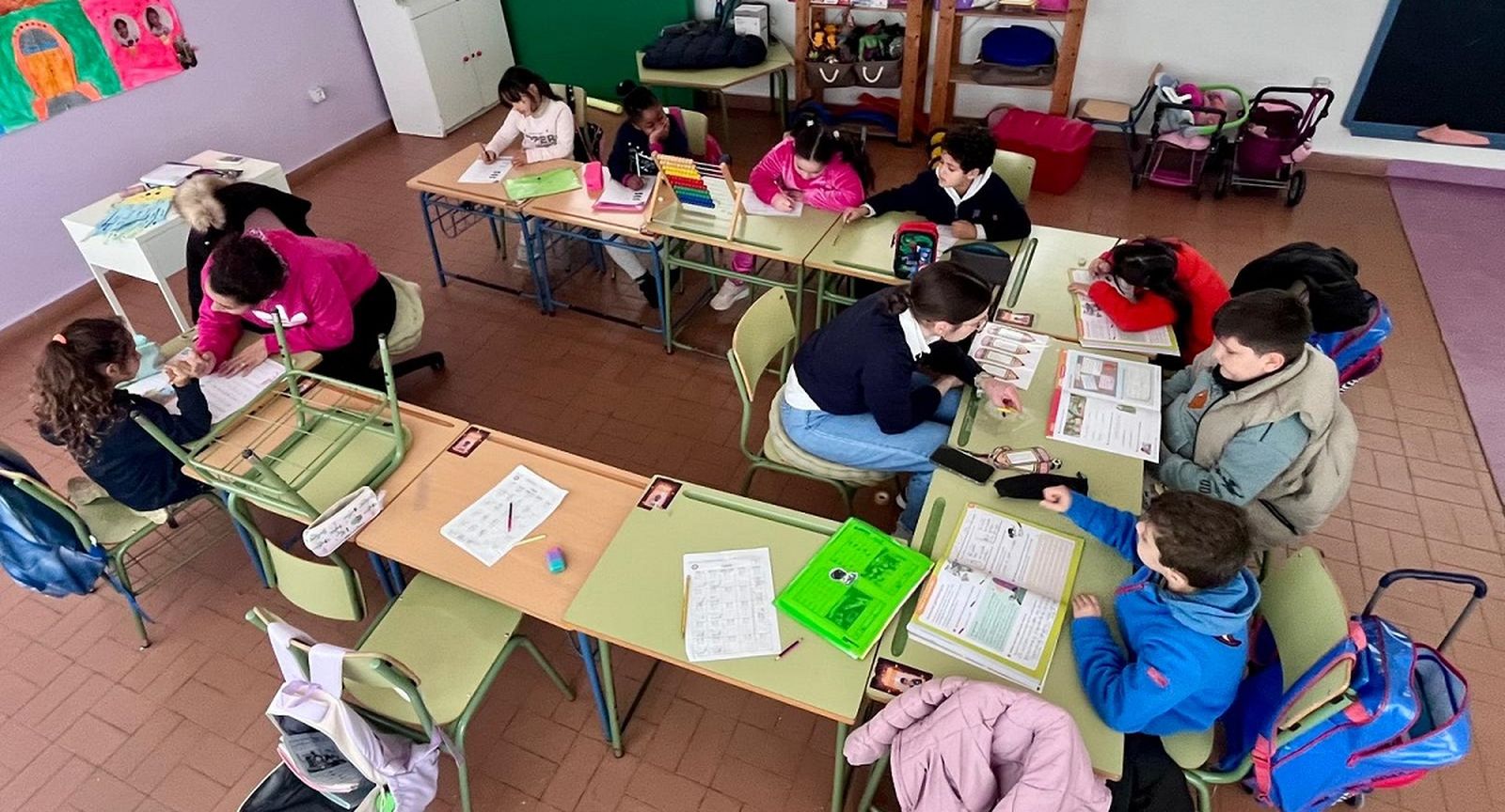 Alumnos en una clase