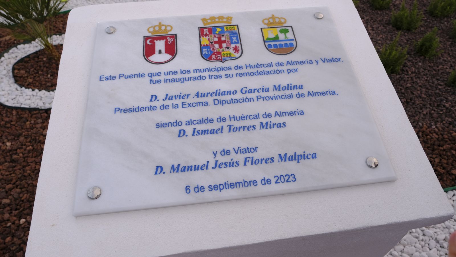 Imágenes de la inauguración del puente que une Huércal de Almería y Viator