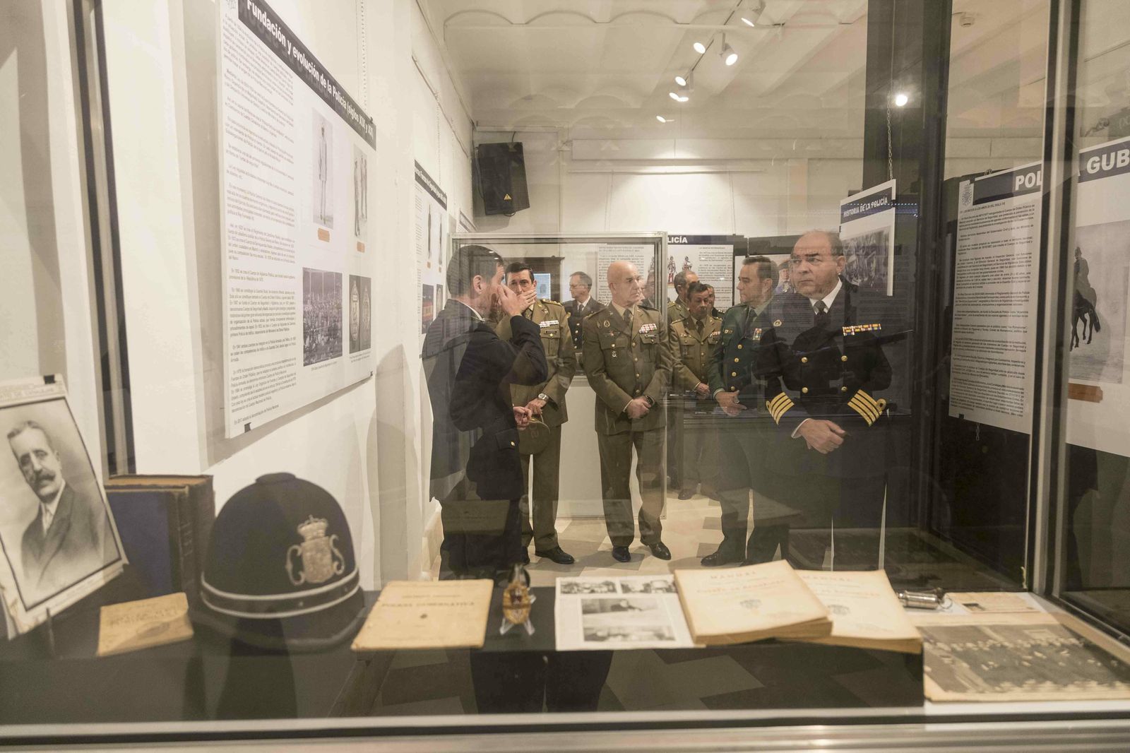 La exposición sobre la historia de la Policía Nacional